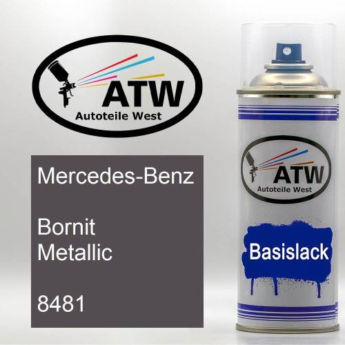 Mercedes-Benz, Bornit Metallic, 8481: 400ml Sprühdose, von ATW Autoteile West.